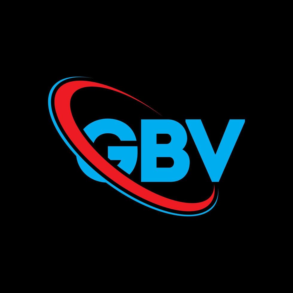 logotipo gbv. carta gbv. design de logotipo de carta gbv. iniciais gbv logotipo ligado com círculo e logotipo monograma em maiúsculas. tipografia gbv para marca de tecnologia, negócios e imóveis. vetor
