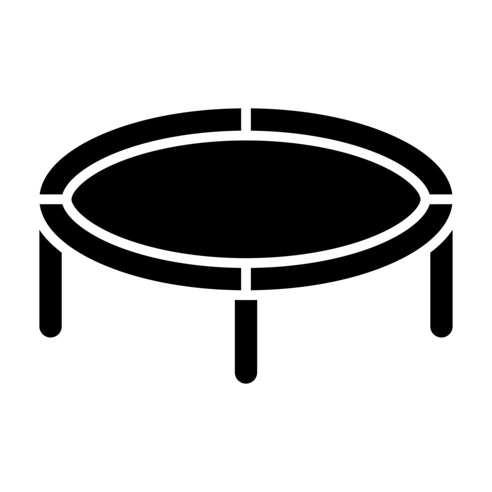 ícone de glifo de trampolim vetor