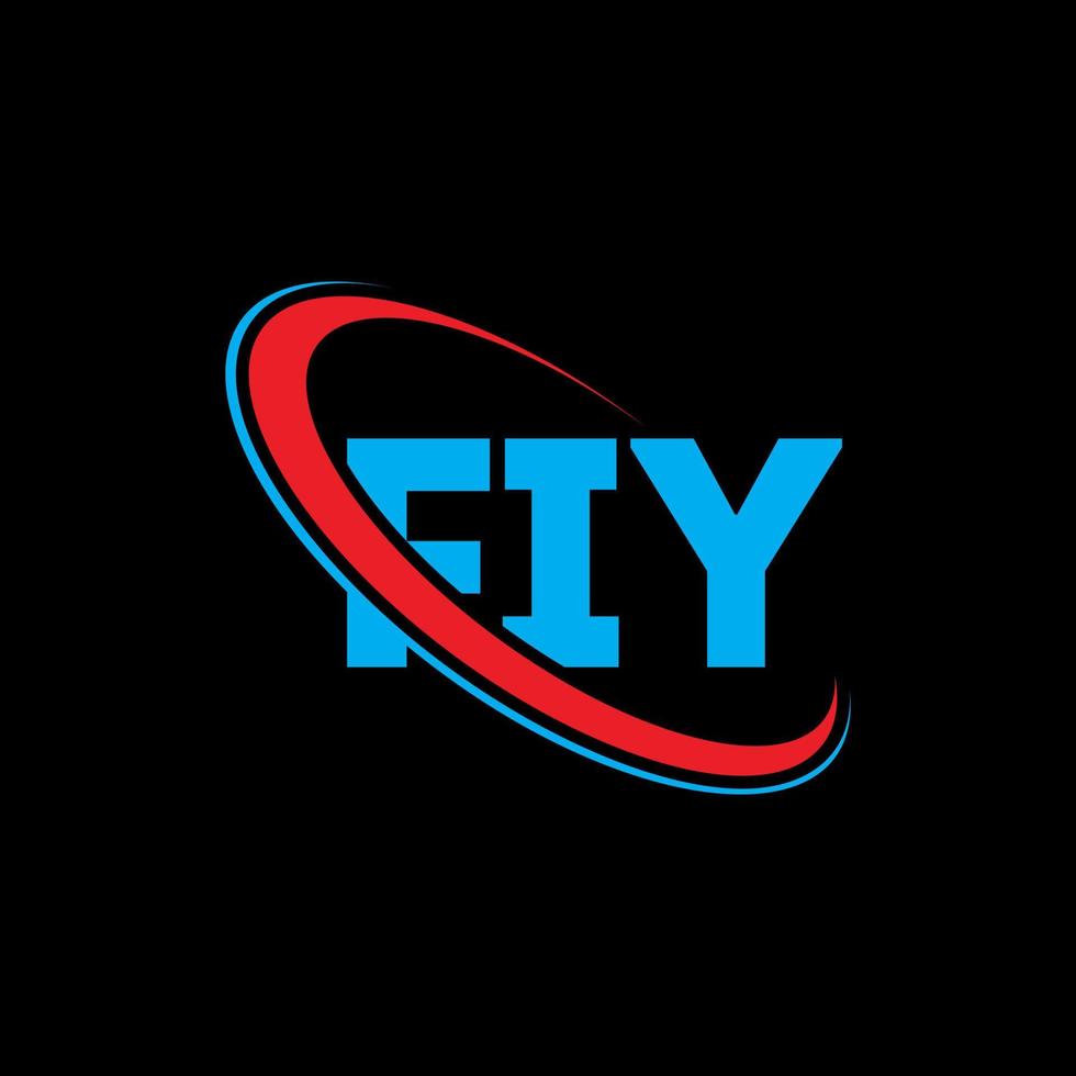 logo. ai carta. design de logotipo de carta fiy. iniciais fiy logotipo ligado com círculo e logotipo monograma maiúsculo. tipografia fiy para marca de tecnologia, negócios e imóveis. vetor