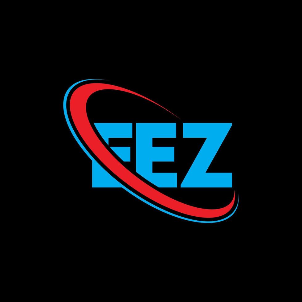 logotipo eez. ee carta. design de logotipo de carta eez. iniciais eez logotipo ligado com círculo e logotipo monograma em maiúsculas. tipografia eez para marca de tecnologia, negócios e imóveis. vetor