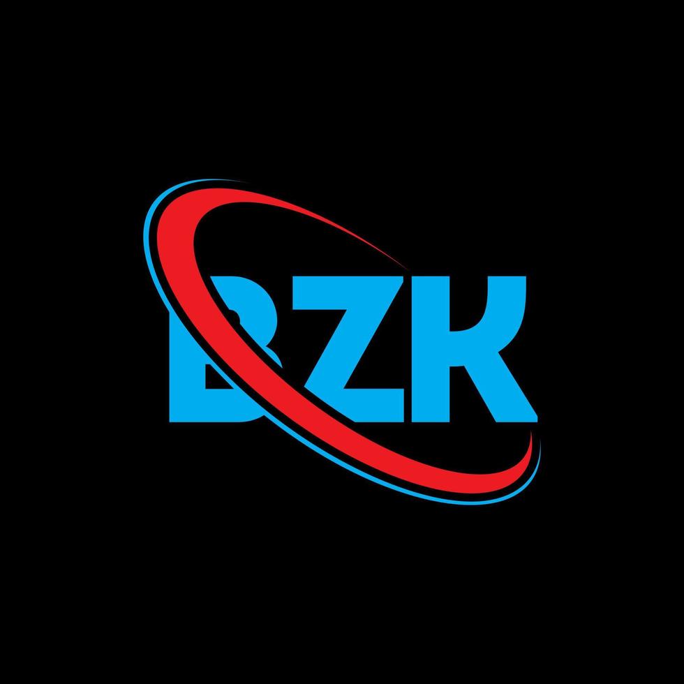 logotipo bz. bk carta. design de logotipo de letra bzk. iniciais bzk logotipo ligado com círculo e logotipo monograma maiúsculo. tipografia bzk para marca de tecnologia, negócios e imóveis. vetor