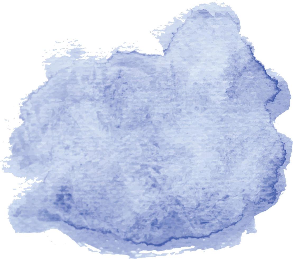 mancha líquida em aquarela desenhada à mão de vetor de cor azul. papel de parede de ilustração de elemento de gota de rabisco manchas aqua abstratas