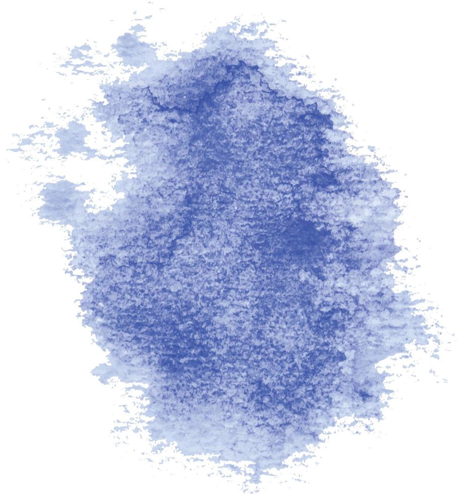 mancha líquida em aquarela desenhada à mão de vetor de cor azul. papel de parede de ilustração de elemento de gota de rabisco manchas aqua abstratas