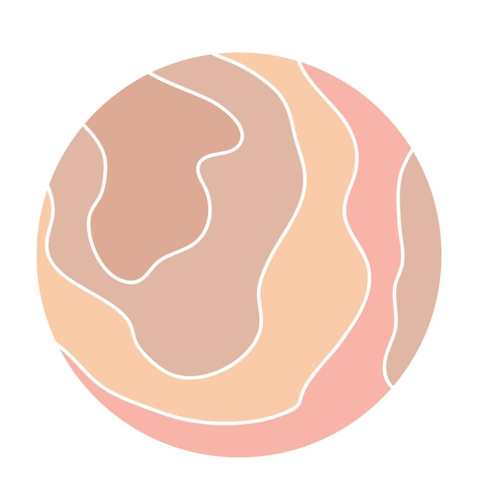 círculo redondo logotipo etiqueta impressão símbolo minimalista vintage silhueta bebê berçário arte de parede elemento de impressão vetor