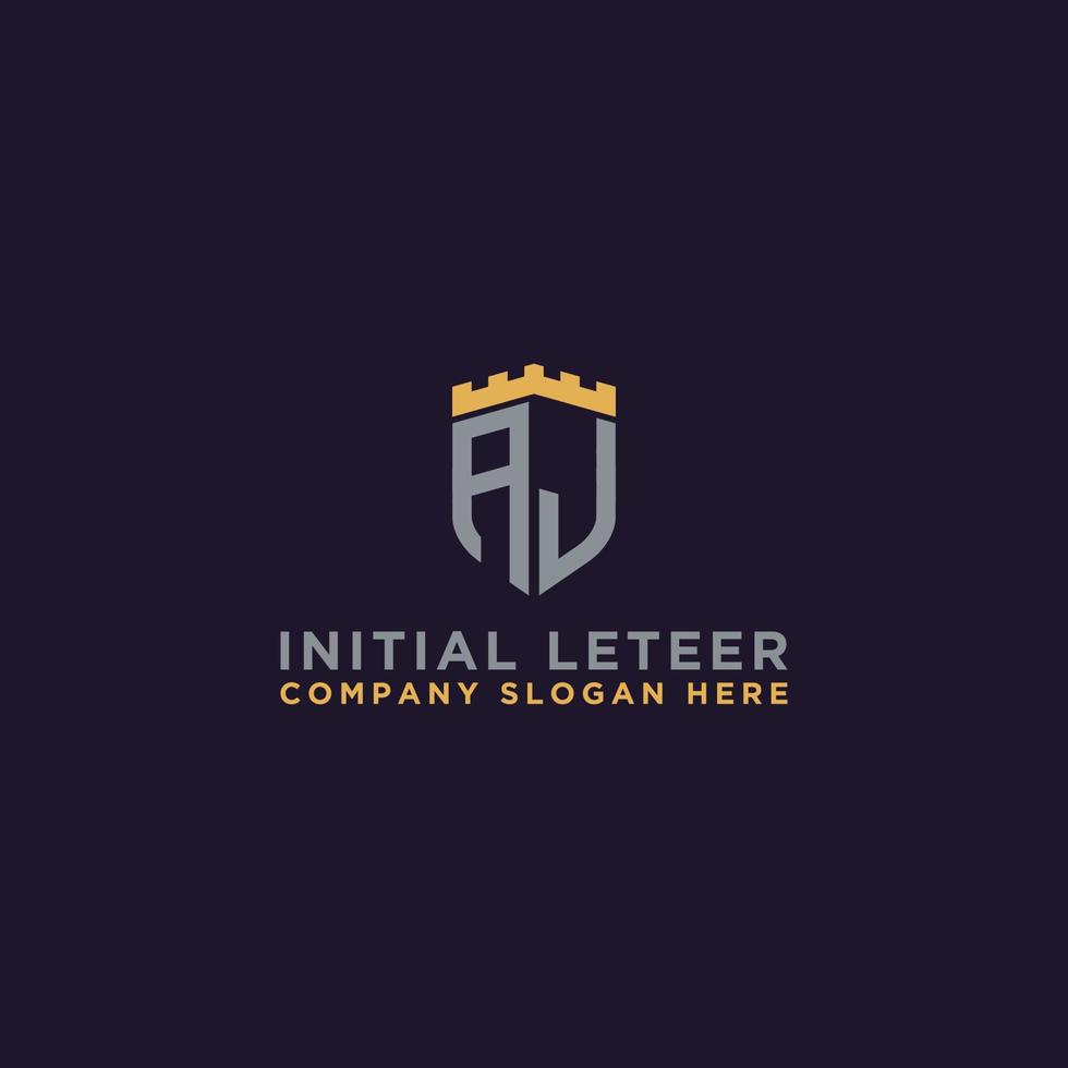 letra aj inicial ícone monograma. - vector design inspirador do logotipo - vector