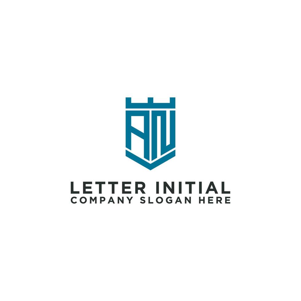 inspiração de design de logotipo para empresas a partir das letras iniciais do ícone de um logotipo. -vetor vetor