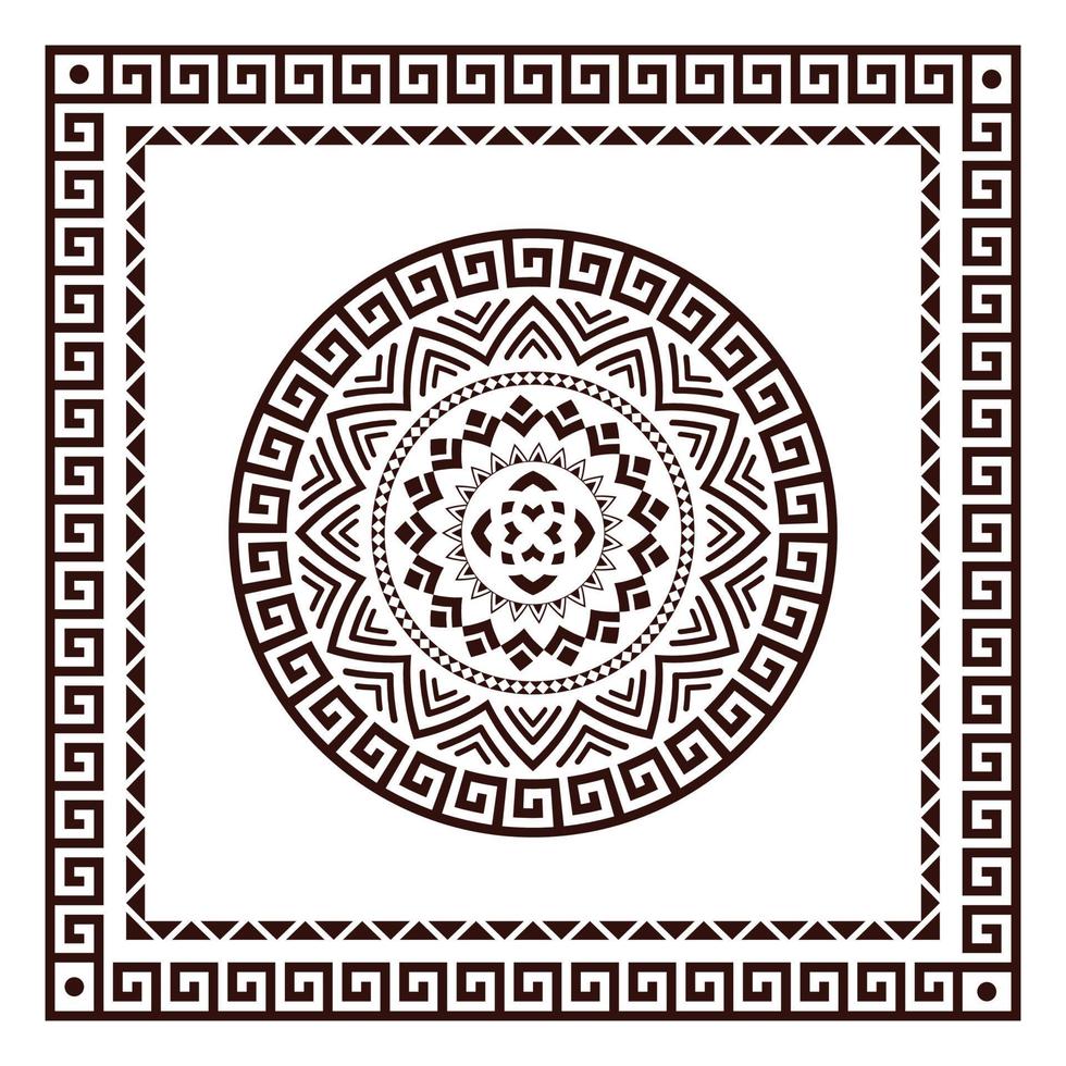 padrão de bandana de lenço tribal. design de estilo maori polinésio para mulher hijab, tapete boho, bandana, gravatas, batik, tapete, xale, fronha. padrão quadrado vetor