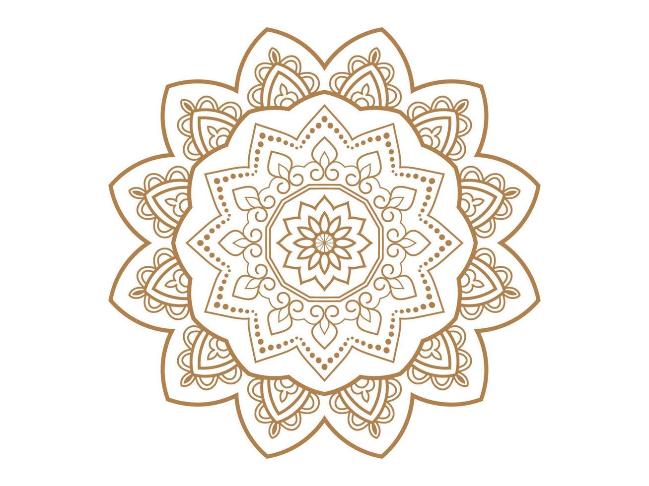 mandala vector design ornamental de luxo