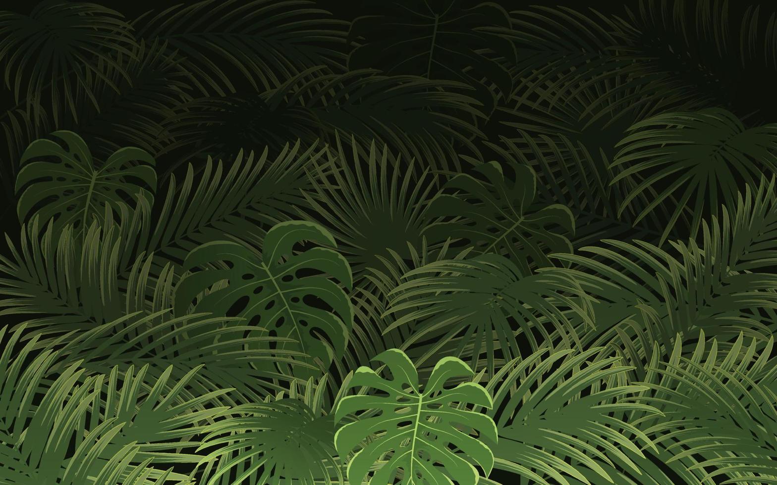 fundo tropical brilhante com folha de palmeira vetor