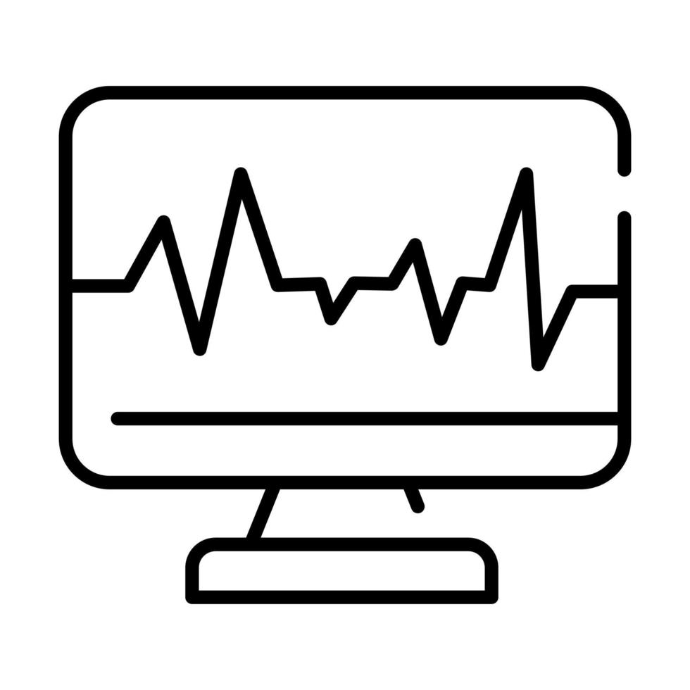 design de conceitos modernos de eletrocardiograma, ilustração vetorial vetor