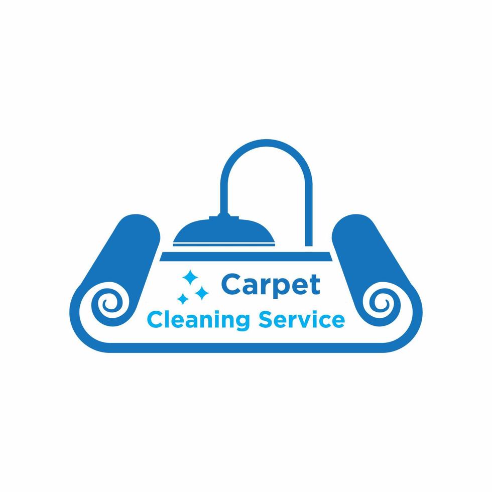 logotipo de carpete - modelo de logotipo de serviço de limpeza de carpete vetor