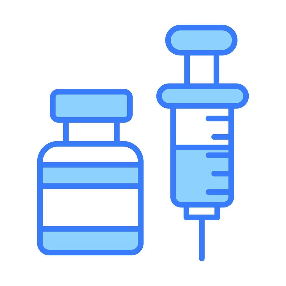 design de conceitos modernos de vacinação, ilustração vetorial vetor