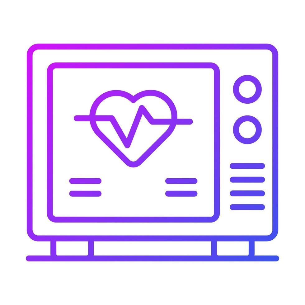 monitor de ecg design de conceitos modernos, ilustração vetorial vetor