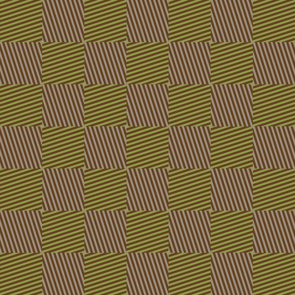 de fundo vector xadrez verde e marrom. xadrez verde e marrom no padrão de tecido. padrão quadrado para pano. fundo quadrado de cor verde.