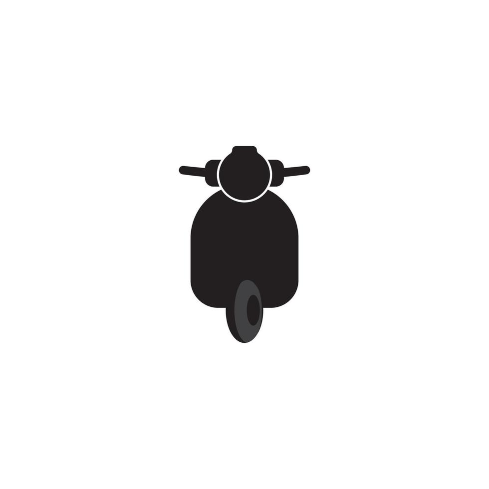 modelo de design de ilustração vetorial de logotipo de scooter. vetor