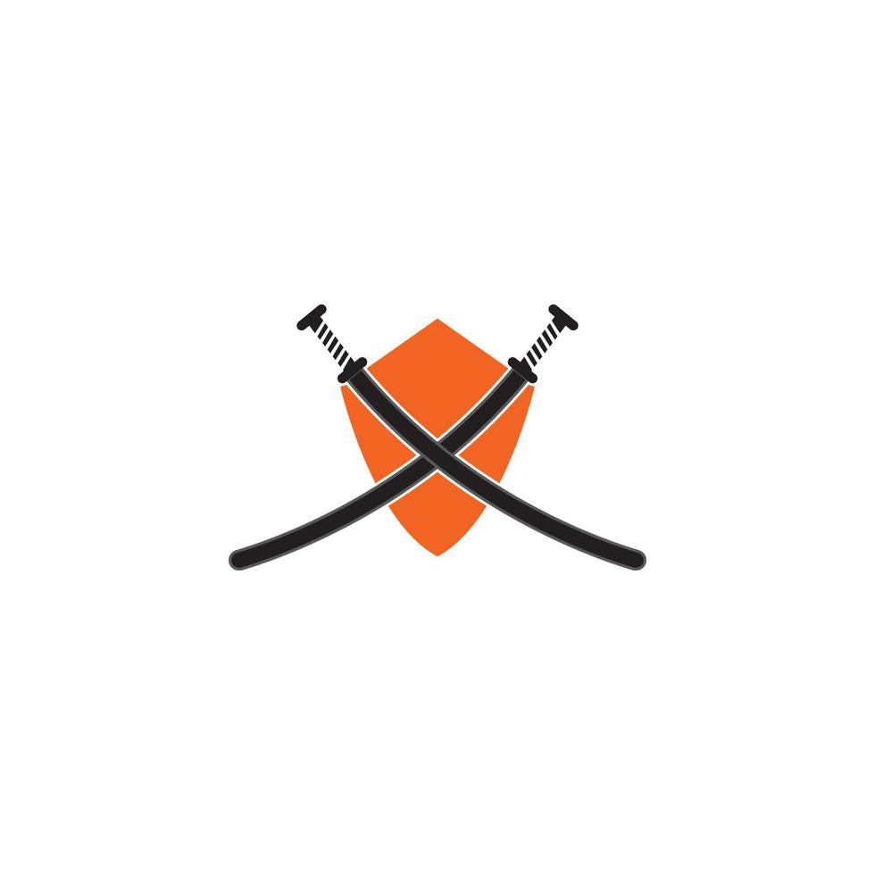vetor de logotipo de espada