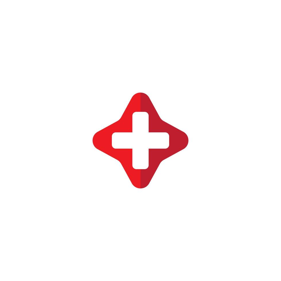 logotipo da cruz médica vetor