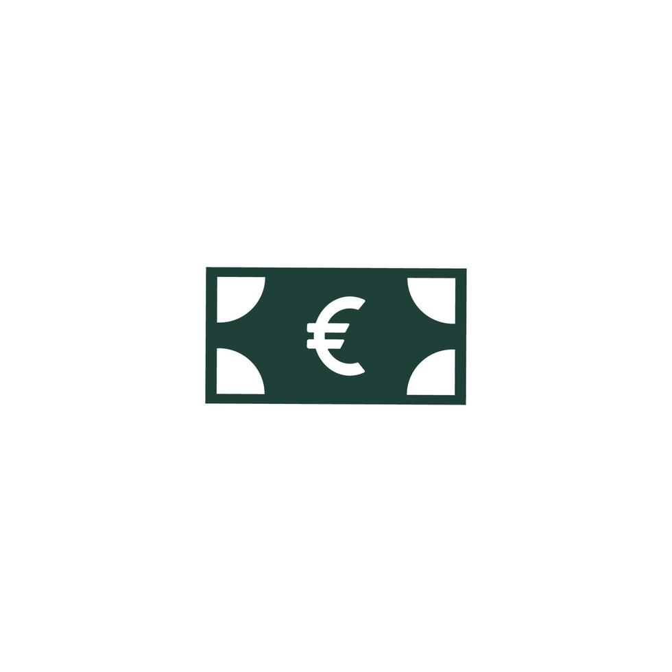 modelo de design de ilustração vetorial de ícone do euro vetor