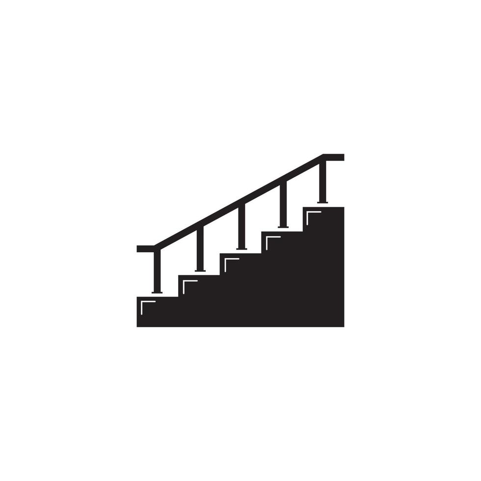 modelo de design de ilustração vetorial de ícone de escada. vetor