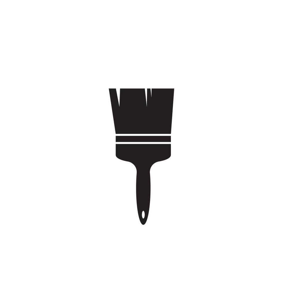 logotipo de pincel vetor