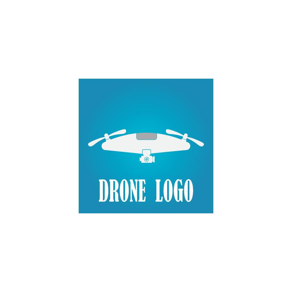 modelo de design de ilustração vetorial de logotipo de drone vetor