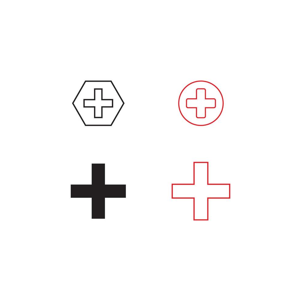 logotipo da cruz médica vetor