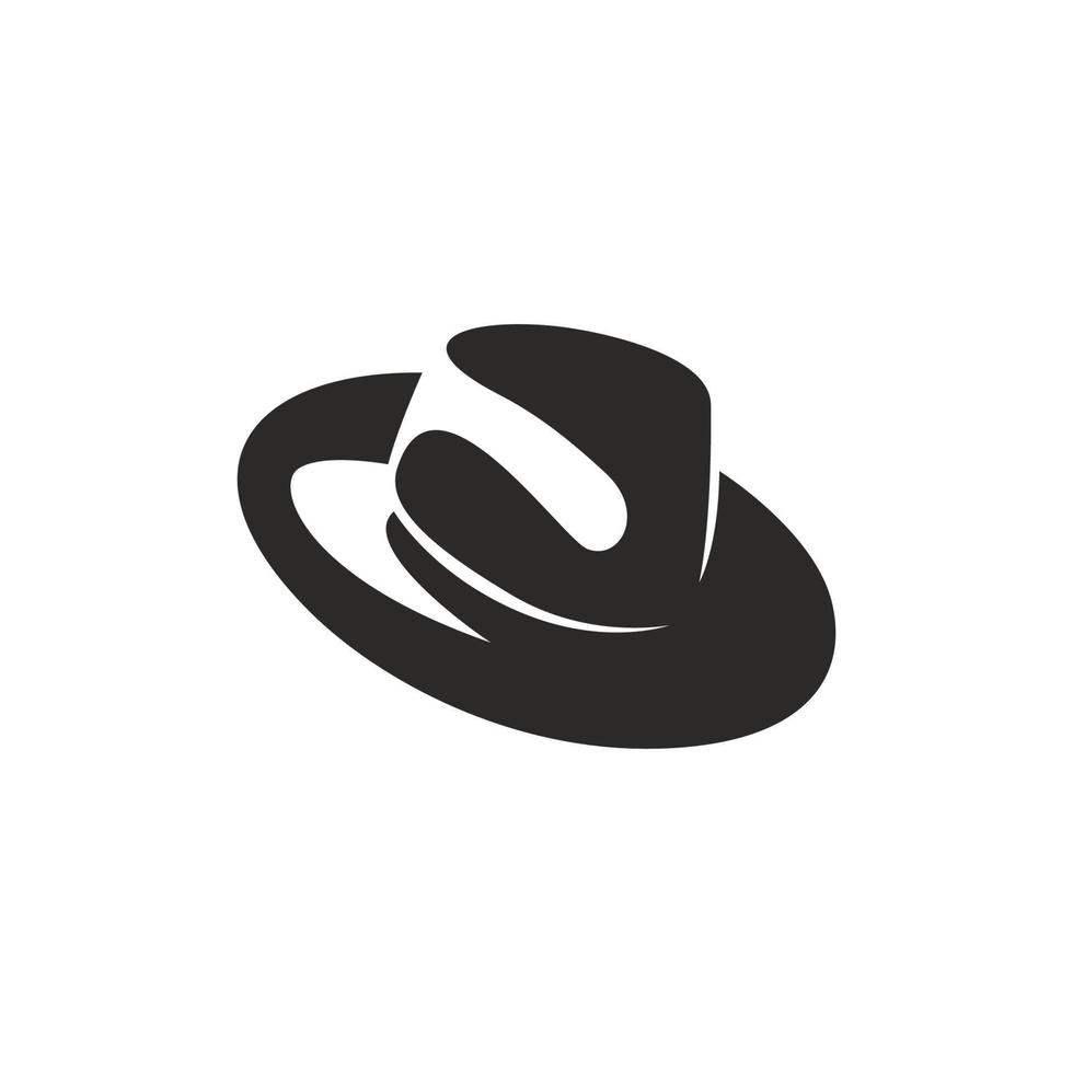 ilustração vetorial de ícone de chapéu de cowboy vetor