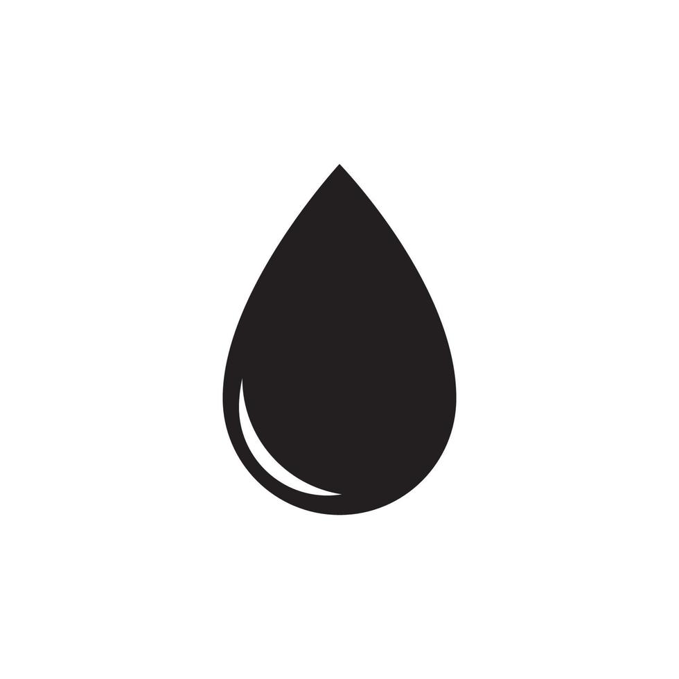 modelo de logotipo de ilustração vetorial de ícone de gota de água. vetor