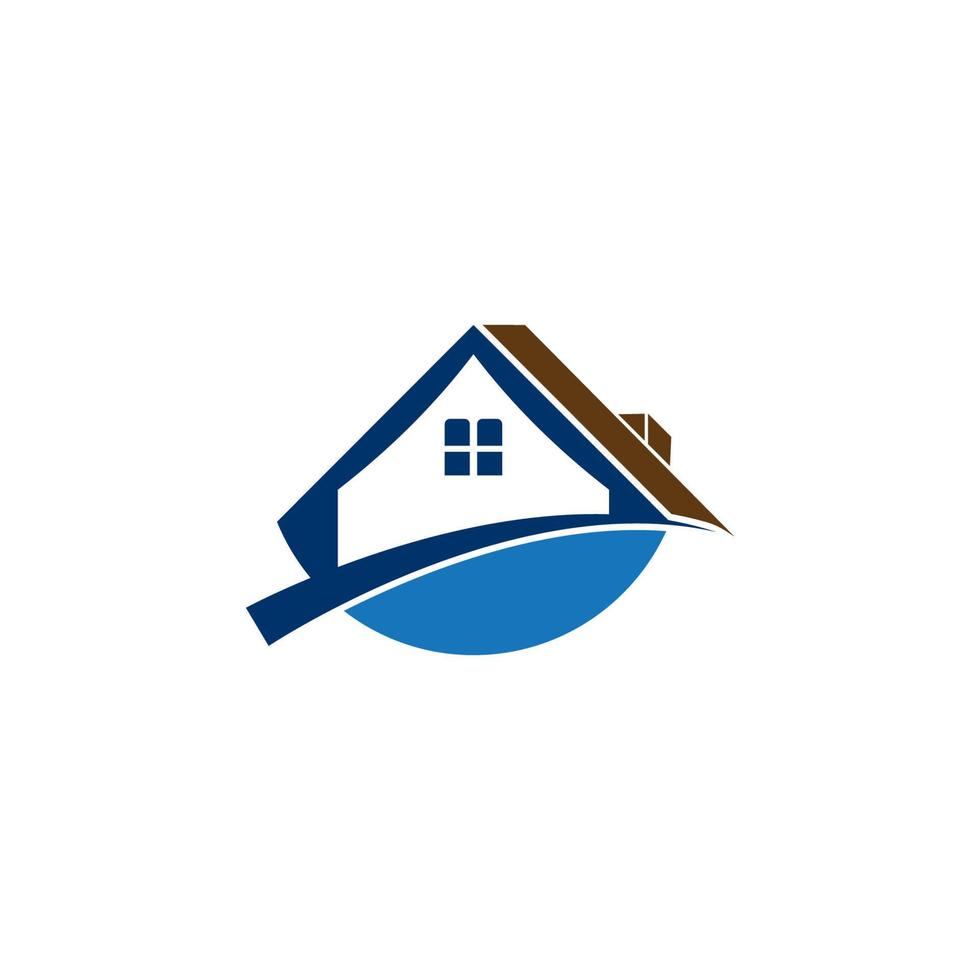 modelo de design de ilustração vetorial logotipo imobiliário. vetor