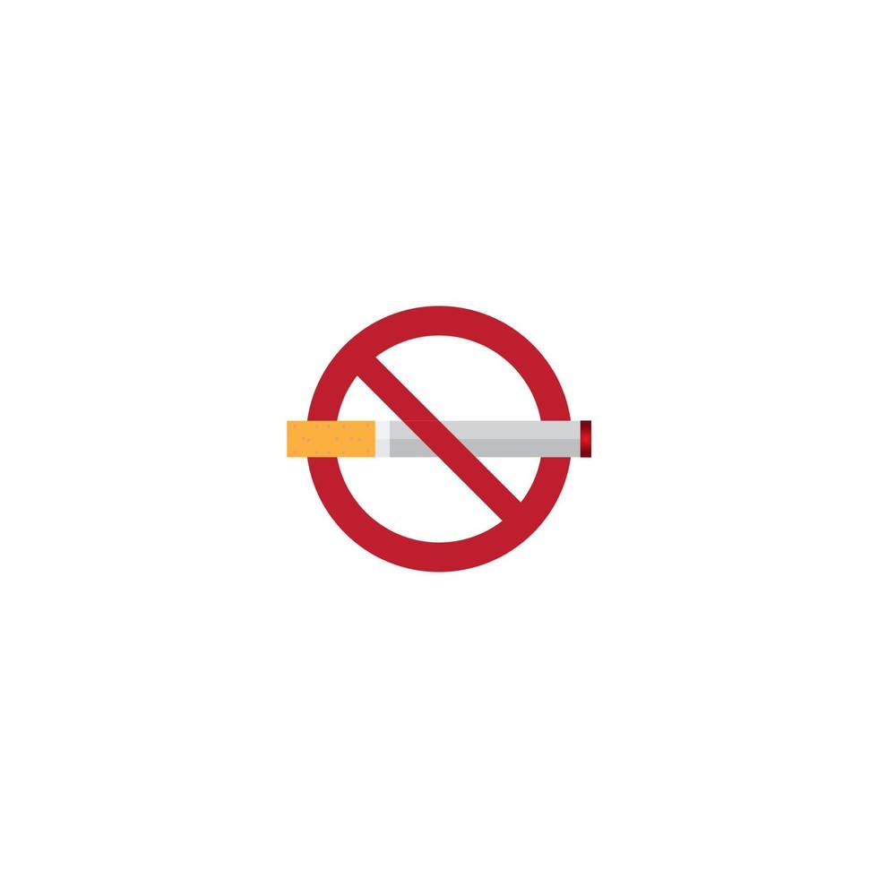modelo de design de ilustração vetorial de ícone de cigarro. vetor