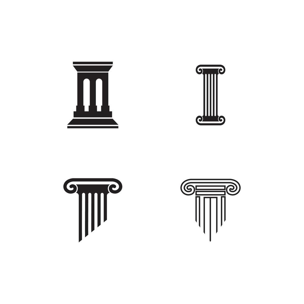 modelo de design de ilustração vetorial de logotipo de coluna vetor