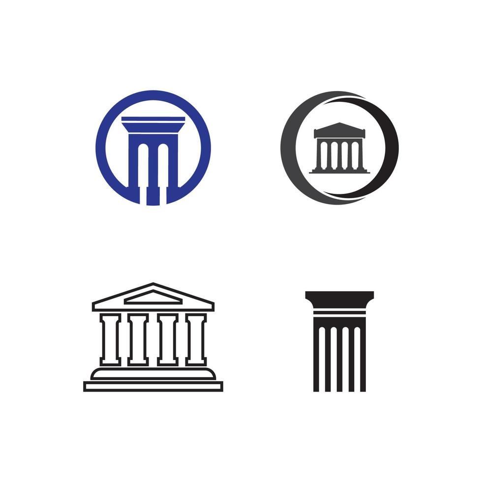 modelo de design de ilustração vetorial de logotipo de coluna vetor