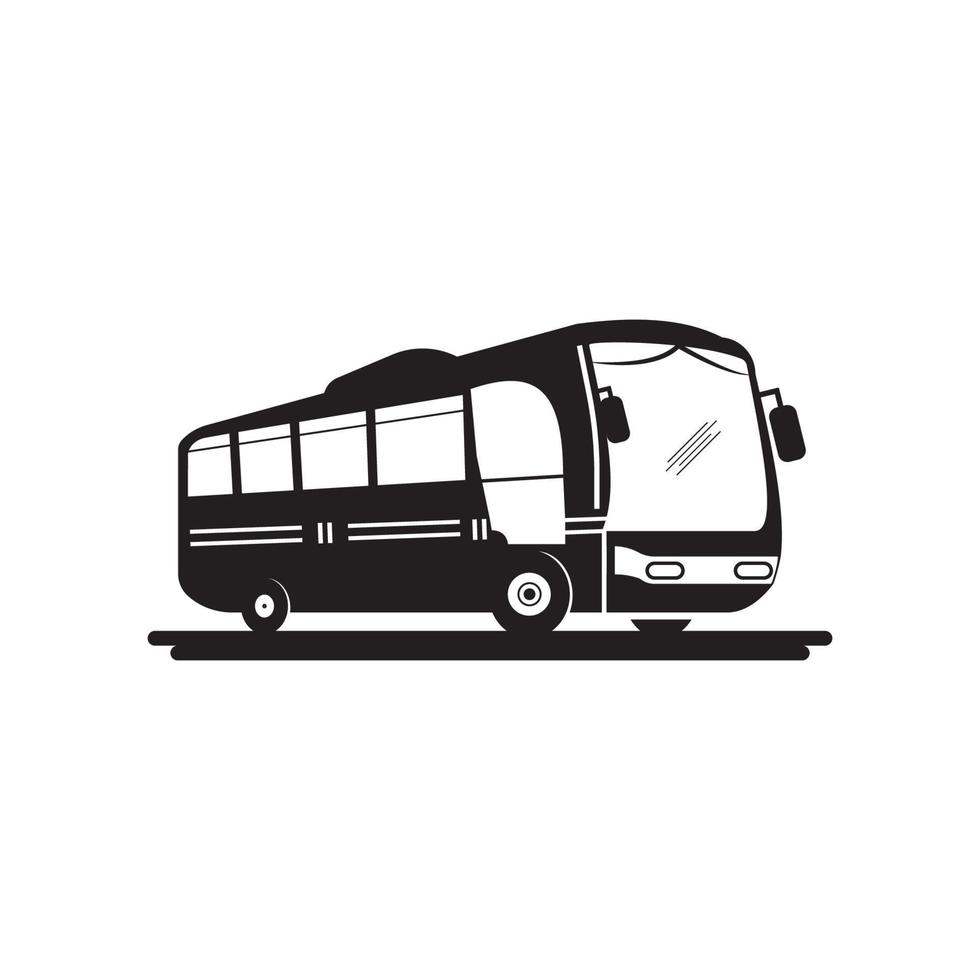 modelo de logotipo de ilustração vetorial de ícone de ônibus. vetor