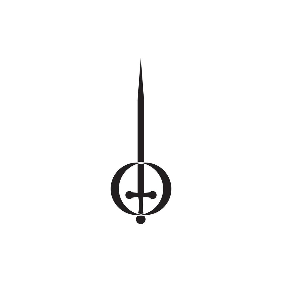 vetor de logotipo de espada