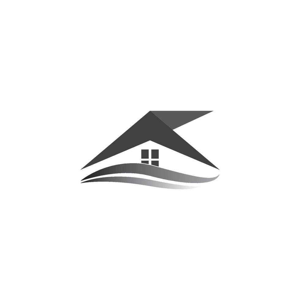 modelo de design de ilustração vetorial logotipo imobiliário. vetor