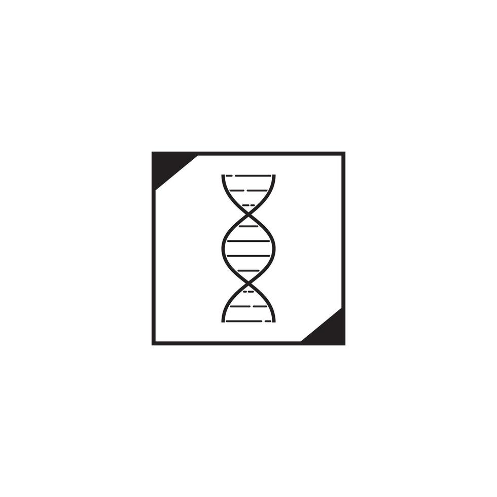 modelo de design de ilustração vetorial de logotipo de dna vetor