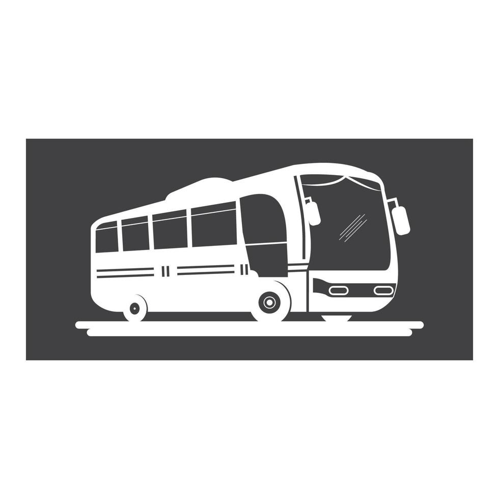 modelo de logotipo de ilustração vetorial de ícone de ônibus. vetor