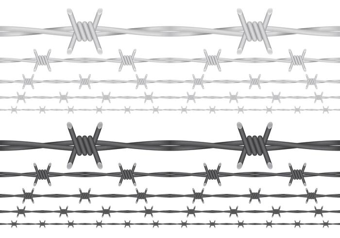 Vetores de arame farpado