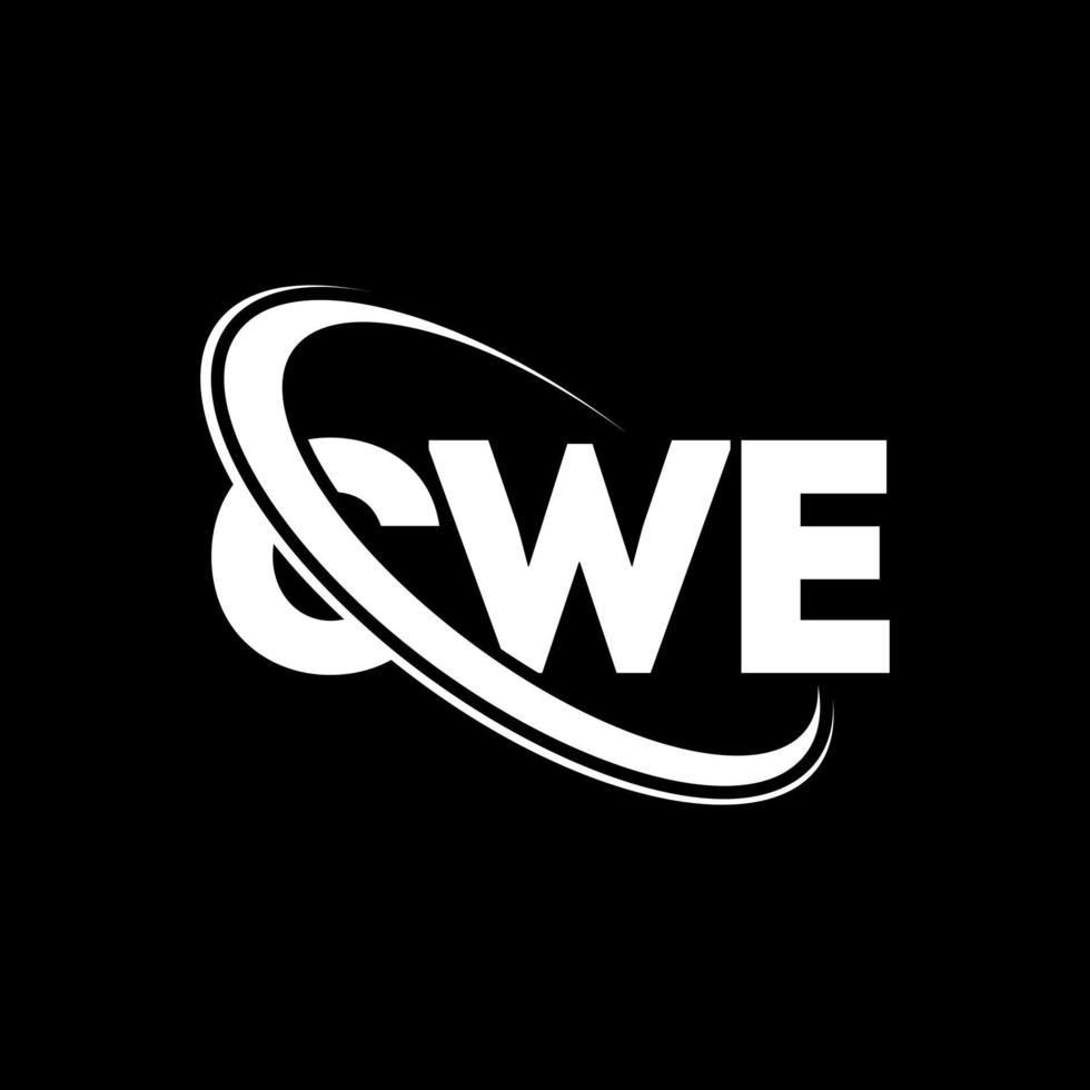 logotipo cwe. carta cw. design de logotipo de carta cwe. iniciais cwe logotipo ligado com círculo e logotipo monograma maiúsculo. tipografia cwe para marca de tecnologia, negócios e imóveis. vetor