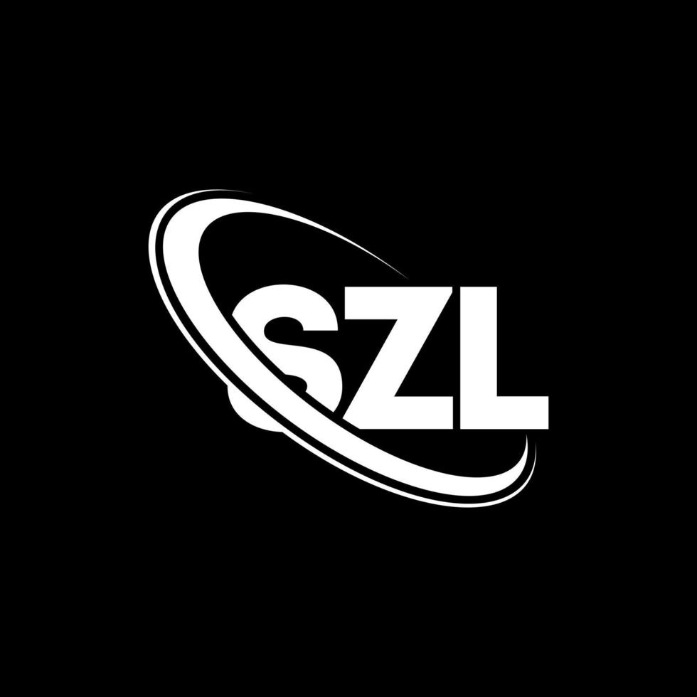 logotipo szl. letra szl. design de logotipo de letra szl. iniciais szl logotipo ligado com círculo e logotipo monograma maiúsculo. tipografia szl para marca de tecnologia, negócios e imóveis. vetor