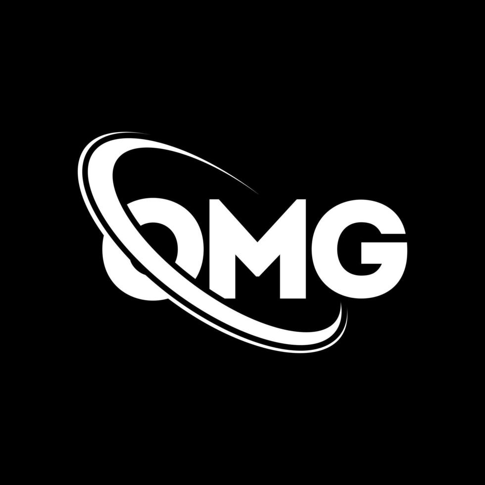 omg logotipo. carta obg. design de logotipo de carta omg. iniciais omg logotipo ligado com círculo e logotipo monograma maiúsculo. omg tipografia para marca de tecnologia, negócios e imóveis. vetor