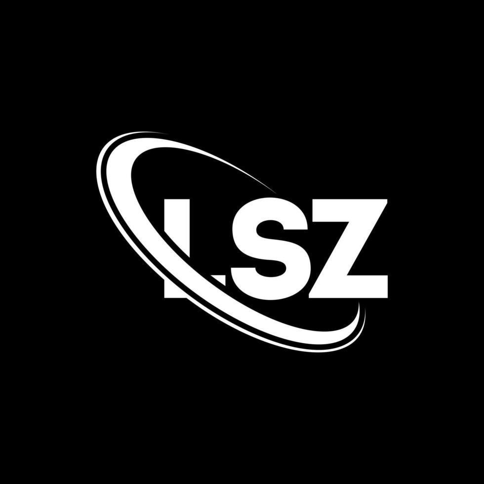 logotipo lsz. carta lz. design de logotipo de letra lsz. iniciais lsz logotipo ligado com círculo e logotipo monograma maiúsculo. tipografia lsz para marca de tecnologia, negócios e imóveis. vetor