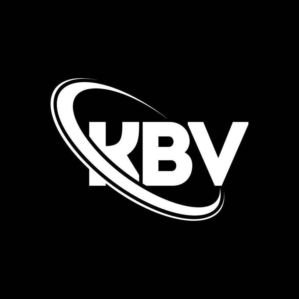 logotipo kbv. carta kbv. design de logotipo de letra kbv. iniciais kbv logotipo ligado com círculo e logotipo monograma em maiúsculas. tipografia kbv para marca de tecnologia, negócios e imóveis. vetor