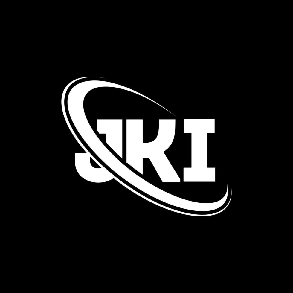 logotipo jki. carta jki. design de logotipo de letra jki. iniciais jki logotipo ligado com círculo e logotipo monograma em maiúsculas. tipografia jki para marca de tecnologia, negócios e imóveis. vetor