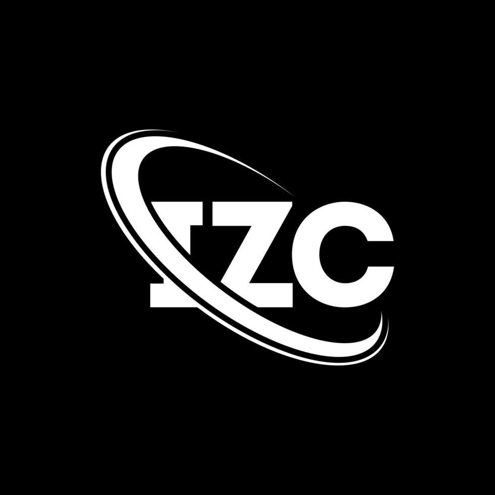 logotipo izc. carta izc. design de logotipo de carta izc. iniciais izc logotipo ligado com círculo e logotipo monograma maiúsculo. tipografia izc para marca de tecnologia, negócios e imóveis. vetor