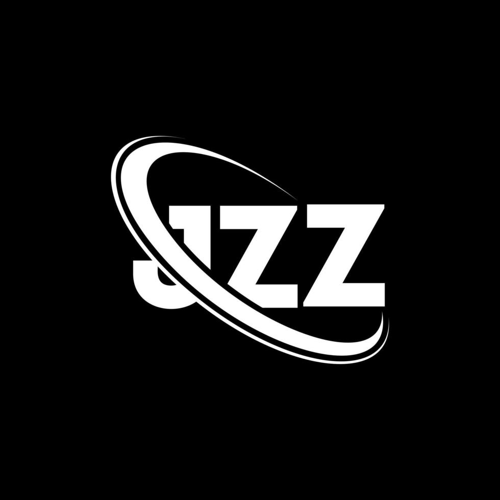 logotipo jzz. carta jzz. design de logotipo de letra jzz. iniciais jzz logotipo ligado com círculo e logotipo monograma em maiúsculas. jzz tipografia para marca de tecnologia, negócios e imóveis. vetor
