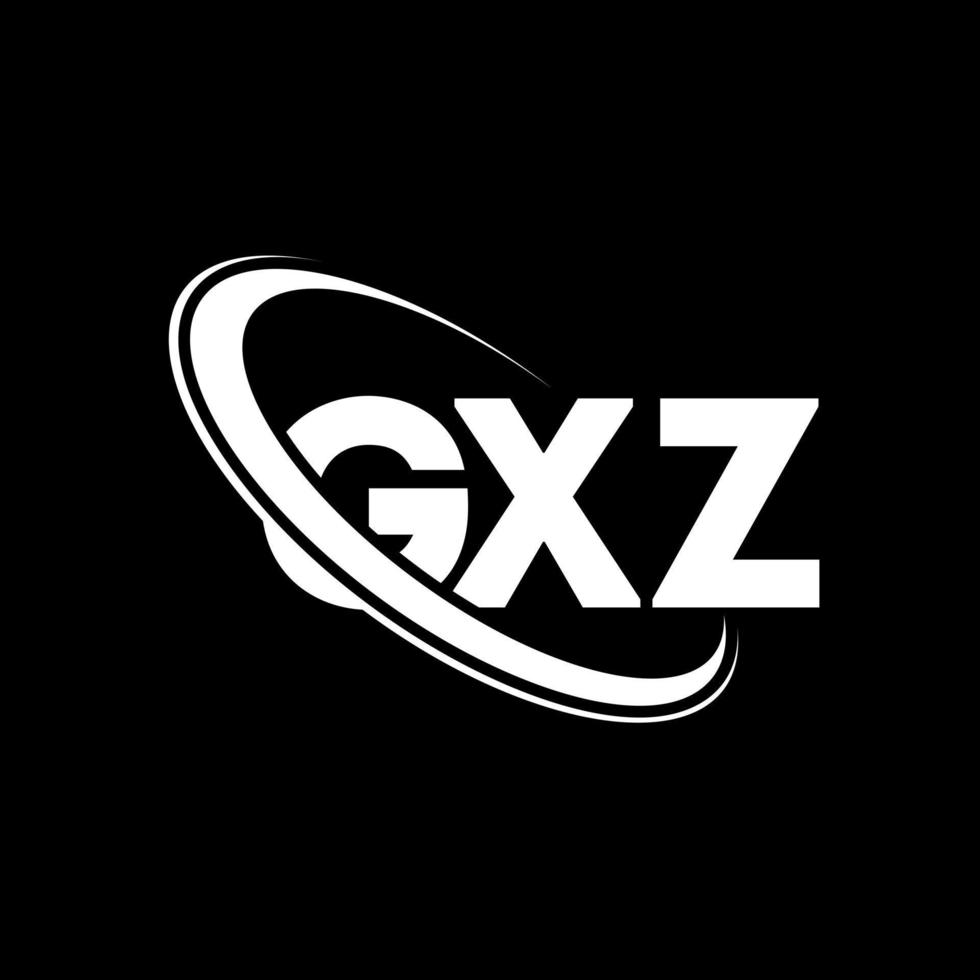 logotipo gxz. carta gxz. design de logotipo de letra gxz. iniciais gxz logotipo ligado com círculo e logotipo monograma maiúsculo. tipografia gxz para marca de tecnologia, negócios e imóveis. vetor