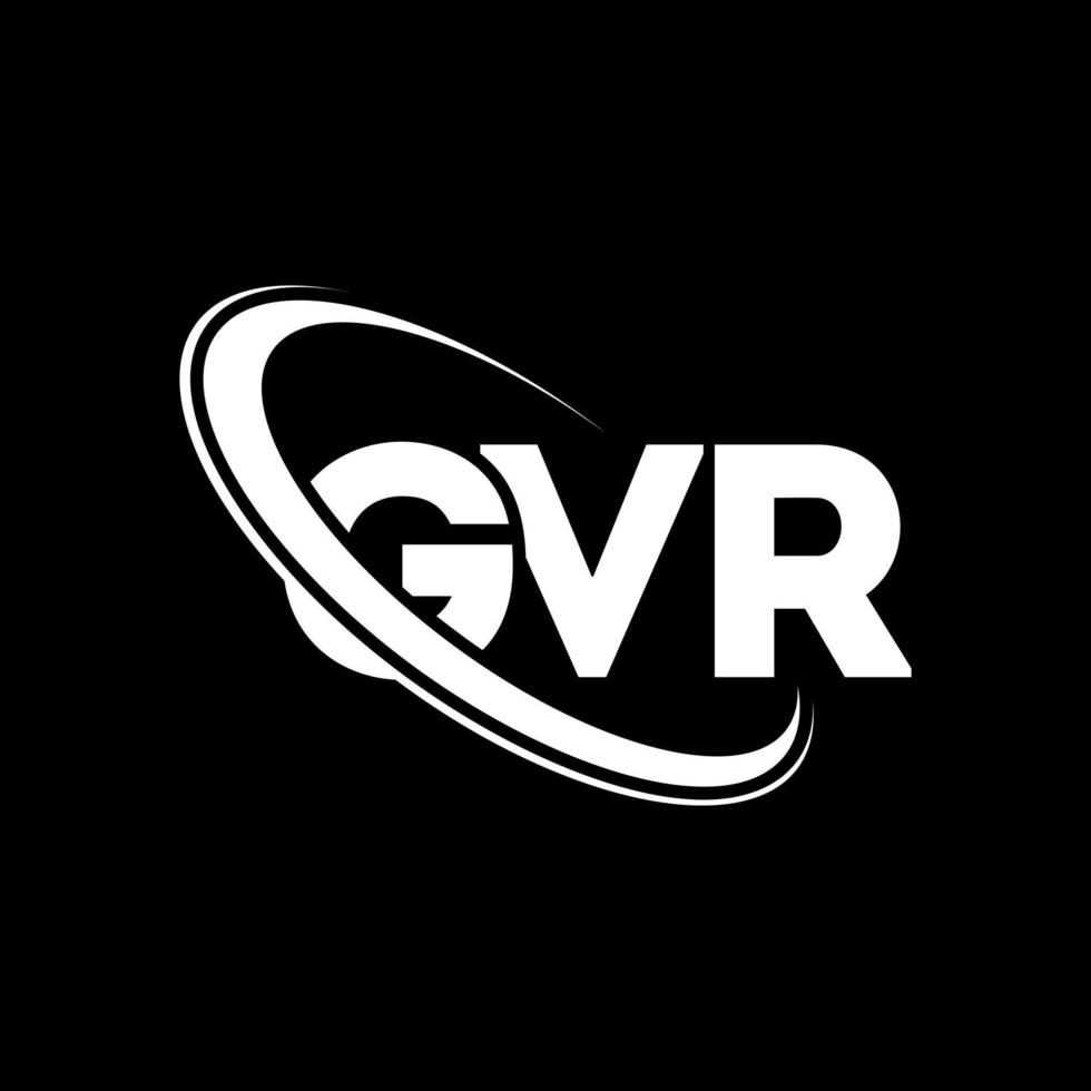 logotipo gvr. carta gvr. design de logotipo de carta gvr. iniciais gvr logotipo ligado com círculo e logotipo monograma maiúsculo. tipografia gvr para marca de tecnologia, negócios e imóveis. vetor