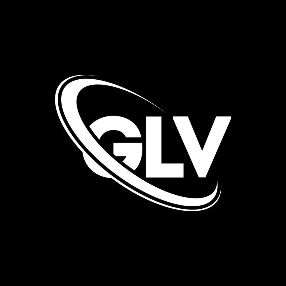 logotipo glv. carta glv. design de logotipo de carta glv. iniciais glv logotipo ligado com círculo e logotipo monograma em maiúsculas. tipografia glv para marca de tecnologia, negócios e imóveis. vetor