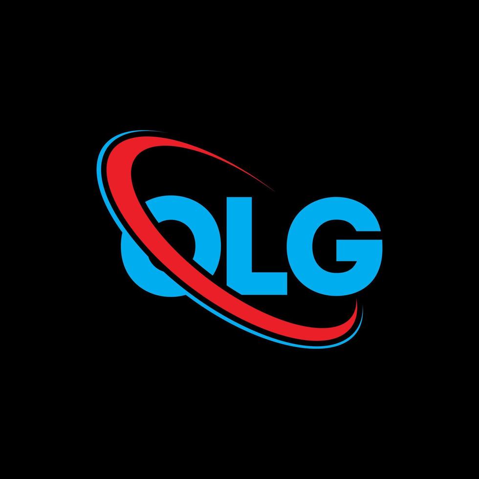 logotipo ol. ola carta. design de logotipo de carta olg. iniciais olg logotipo ligado com círculo e logotipo monograma maiúsculo. olg tipografia para tecnologia, negócios e marca imobiliária. vetor